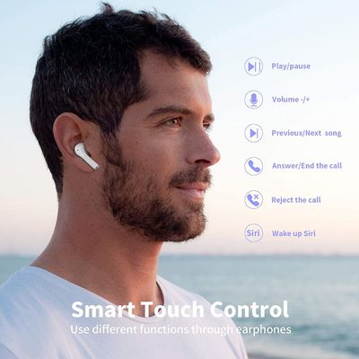 سماعات بلوتوث لاسلكية 5.0 مقاومة للماء سماعات ستيريو TWS في الأذن