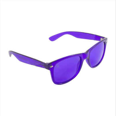 ضد UVA UVB PC Frame Purple Color Therapy نظارات للاسترخاء