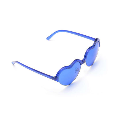 نظارة شمسية علاج لون العدسة الزرقاء بإطار القلب UV400