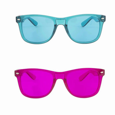 مجموعة نظارات علاج اللون برو ستايل من 10 ألوان ، نظارات شمسية ملونة مود ريلاكس