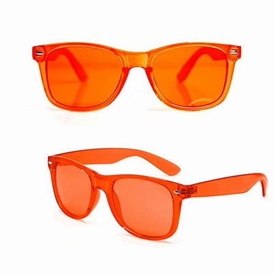 نظارات العلاج بالألوان شقرا أحمر ، برتقالي ، أصفر ، أخضر ، أزرق ، نيلي ، بنفسجي ، أكوا ، أرجواني ، وردي وردي اللون
